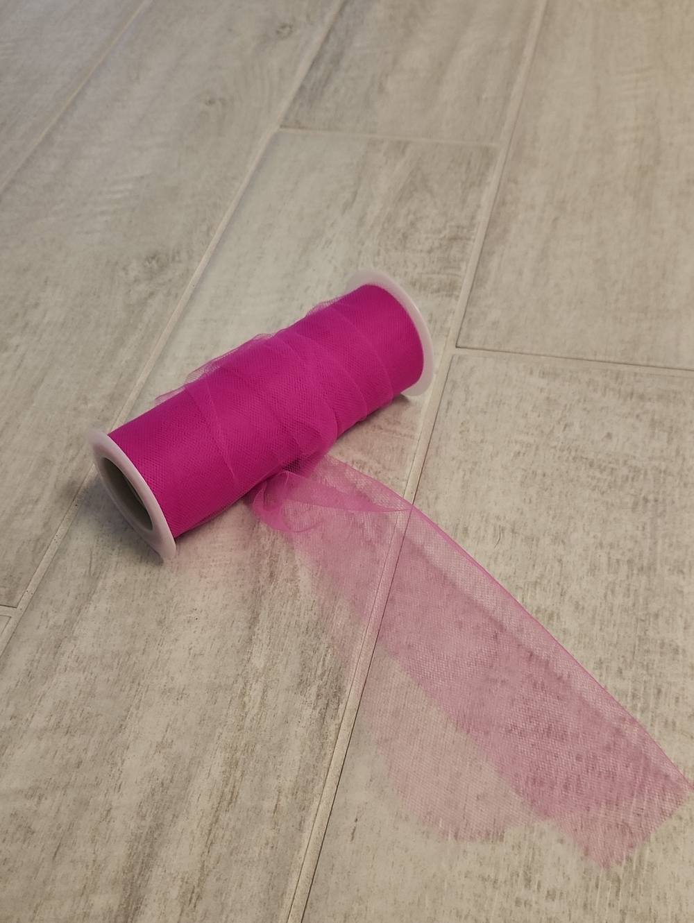 Hot Pink Tulle Roll - Party & Craft Ribbon
